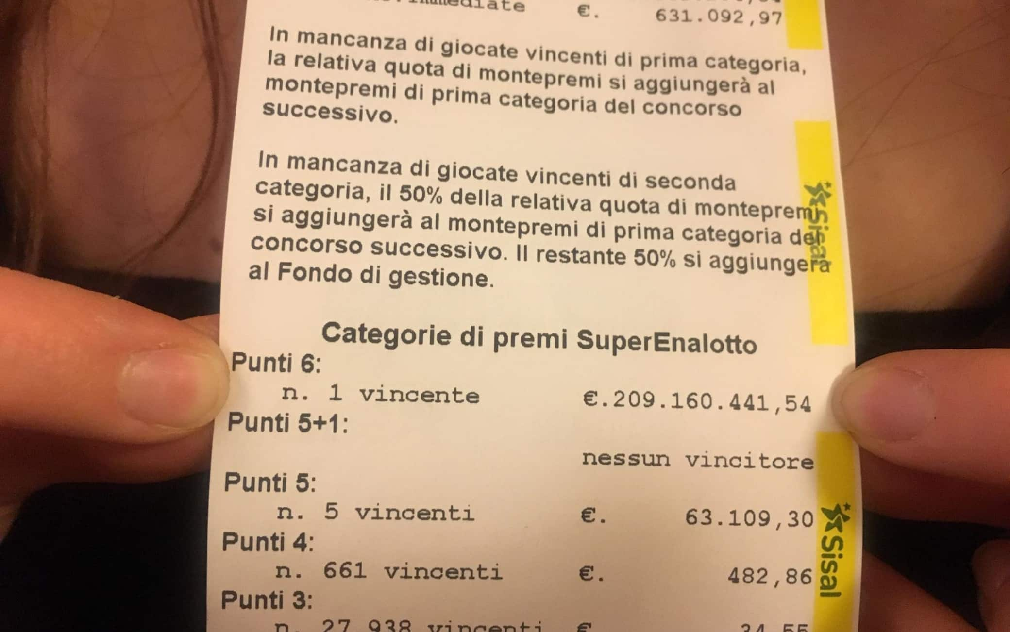 Superenalotto, Centrato A Riva Del Garda Il 6 Da 89 Milioni Di Euro ...